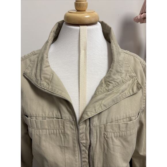 Chore Coat Field Barn Utility Cargo Jacket Canvas Khaki Med Old Navy - Picture 6 of 16